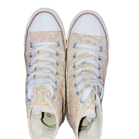 Rare Converse All-Star Women's Snowflake Sparkle Sneakers Size 7 - Picture 3 of 7